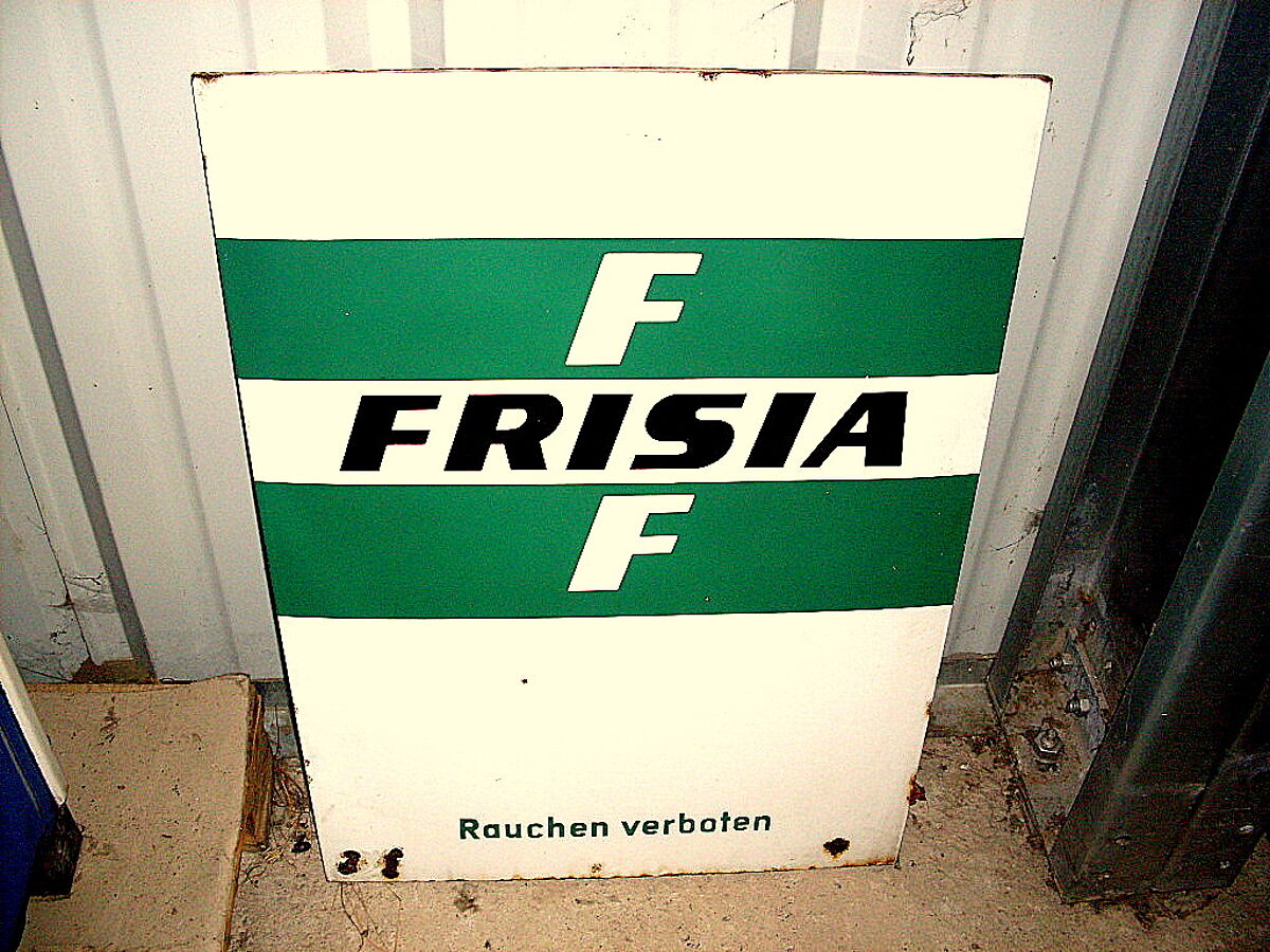 FRISIA-Emaille-Schild